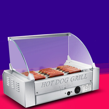 烤肠机 香肠机热狗机商用全自动台湾不锈钢5/7/9管火腿肠机