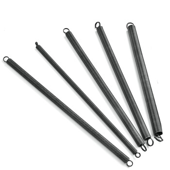 3-1毫米 拉伸弹簧长300毫米 黑拉簧 拉簧 拉力弹簧 0.9*8*300