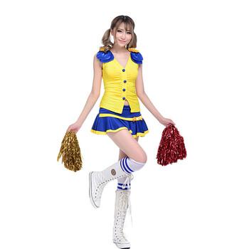 啦啦队服装套装 学院风女学生舞蹈练功服套装 足球宝贝拉拉队表演服装