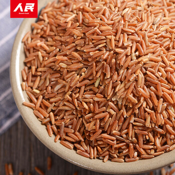 人民食品 汉中红米红稻米优质红香米生态红血稻大米五谷杂粮300g