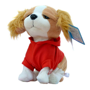 逗乐狗智能语音对话狗会叫会走电动仿真毛绒玩具狗儿童玩具 红色逗乐