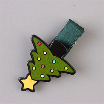 韩版圣诞款儿童饰品 宝宝卡通节日发夹女童婴儿饰品礼物发卡头饰 绿色