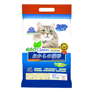 猫乐适全封闭猫砂盆 neo豆腐猫砂除臭膨润土结团猫砂猫 原味猫砂6l/2.