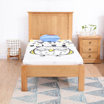 9米单人床北欧现代简约卧室出口橡木单人小床床 900*1900mm 其他