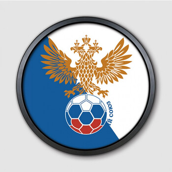 杯32强足球队徽彩票投注站装饰画足球俱乐部海报酒吧ktv挂画 俄罗斯