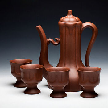 宜兴紫砂壶 邵泽平作品【酒壶套装壶】 (500cc)【图片 价格 品牌 报价