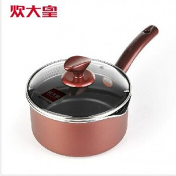 炊大皇 奶锅 不粘奶锅 溢彩复底奶锅 铝合金 电磁炉通用 16CM 产品编号：G1103