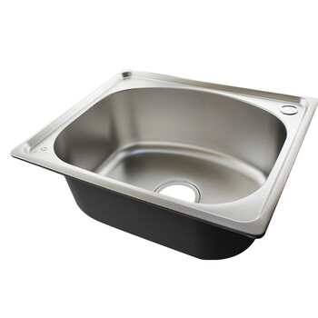 家装节水斗银圣王厨房水槽单槽304不锈钢套装3w06洗菜盆水盆水斗 3w