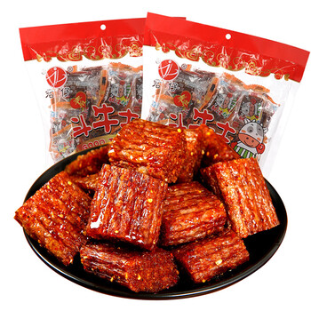 君仔 斗牛士 素大刀肉 麻辣条260克*2包(约80粒) 麻辣小面筋 80后怀旧