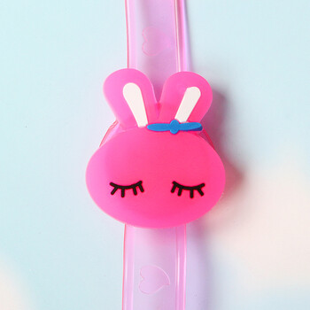 发光手环儿童玩具夜光创意闪光手表礼品z 粉色小兔