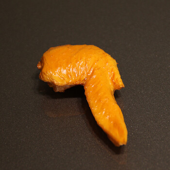 wo  仿真食品模型披萨包子鸡腿煎蛋橱柜装饰幼儿玩具拍摄道具 鸡翅