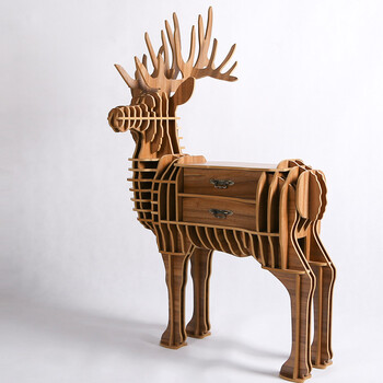 知茗鹿造型桌子 动物造型桌子 客厅动物造型边桌 大象 鹿 马造型边桌