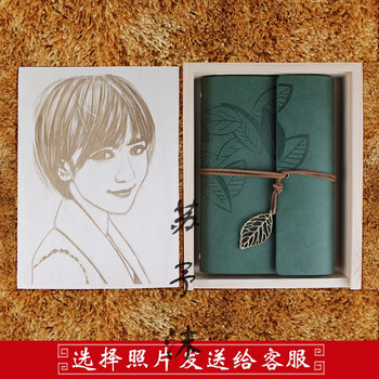 木刻画小清新笔记本记事本子生日礼物女生闺蜜送朋友实用创意礼物