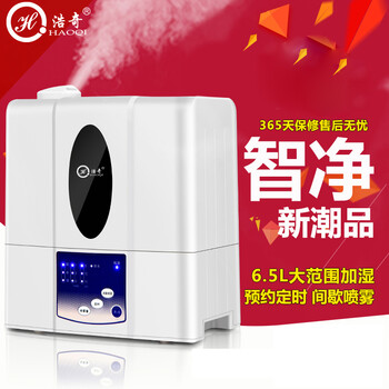 
                                        浩奇香薰机加湿器 6.5L大容量家用办公室智能净化空气空调加湿器 静音                