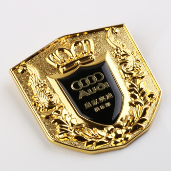 a5 a4l a6l a8l q3q5金属个性改装中网标志 奥迪 金色