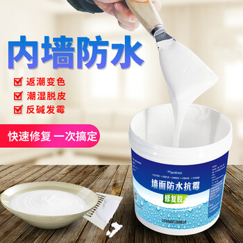防水 内墙渗水发霉起皮脱落室内墙面防潮防霉补墙膏腻子室内防水涂料