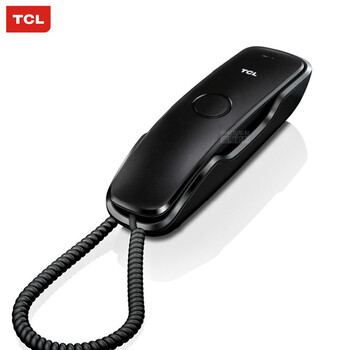 
                                        TCL 8B 电话机 挂壁座机 面包机 酒店 床头 卫生间 固定电话 黑色                