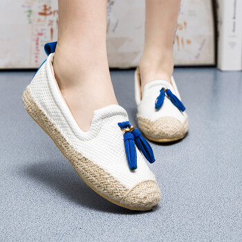 女鞋2018夏季新款休闲平跟百搭豆豆鞋 浅口平底懒人单鞋子 白色 39