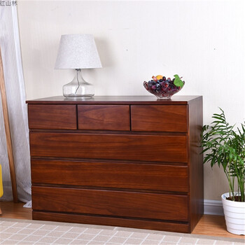 迷你卧室小斗柜收纳储物柜抽屉式简约现代边角柜经济型 板栗色矮6斗