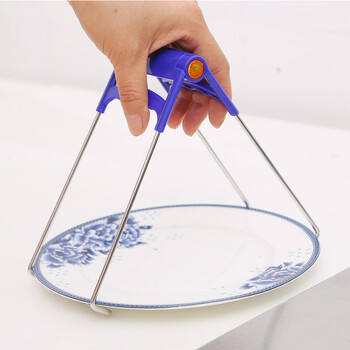 防烫盘子夹子厨用小工具取盘夹夹碗器不锈钢夹取碗夹提盘子碟夹子