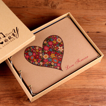 10寸diy相册本纸质手工制作粘贴式影集创意学生情侣宝宝纪念册sn0637