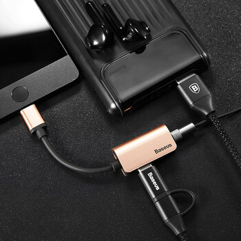 小米6耳机转接头type-c线mix2转换器note3配件乐视充电二合一2s六 全