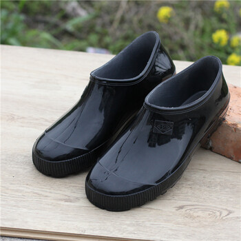 雨鞋男春夏新款韩版时尚雨靴短筒防滑耐磨黑胶鞋男低帮套鞋防水鞋