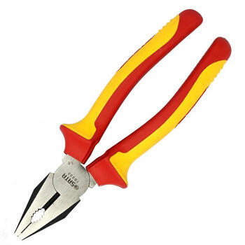 电工老虎钳钢丝钳虎口钳子克丝断线钳省力8 8寸绝缘钢丝钳70333