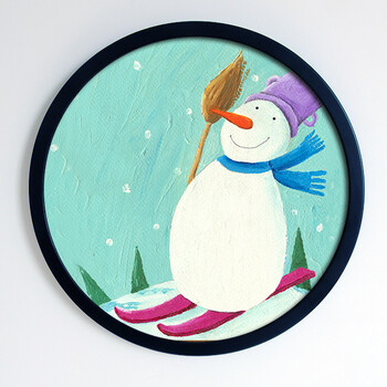 宝贝梦想圆形组合装饰画儿童房幼儿园培训学校艺术壁画墙画挂画 银色