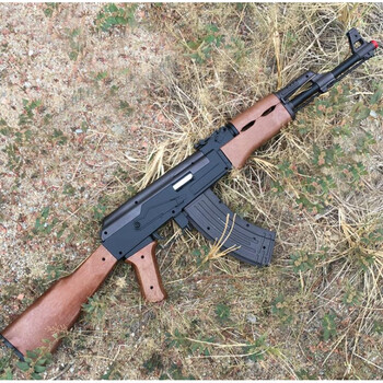 绝地求生awmscar-l步枪98k可发射 h1z1吃鸡周边武器枪模型 akm(长89cm