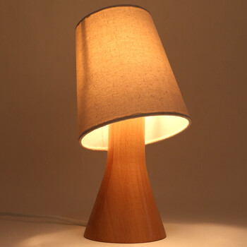 礼物原木质桌面台灯卧室床头灯台灯创意可调光小夜灯生日礼物送女生日