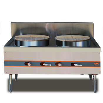 不锈钢燃气生煎炉商用 生煎包锅水煎包锅贴机平底 煤气 台式轮子