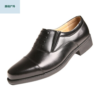 【君别】制式配发3515三接头武警皮鞋男 07校尉常服皮鞋军官皮鞋 黑色