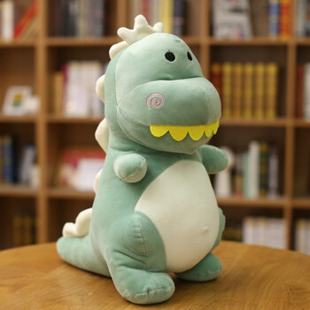 恐龙毛绒玩具玩偶抱枕 小恐龙布娃娃羽绒棉创意公仔生日礼物女生 绿色