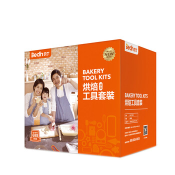 
                                        贝丁 烘焙工具套装 新手蛋糕模具做西点饼干披萨家用烘培烤箱套餐 烘焙工具套装 金色套装                