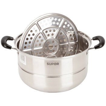 
                                        
                                        苏泊尔（SUPOR） 不锈钢三层蒸锅电磁炉燃气蒸笼EZ1226S01                
