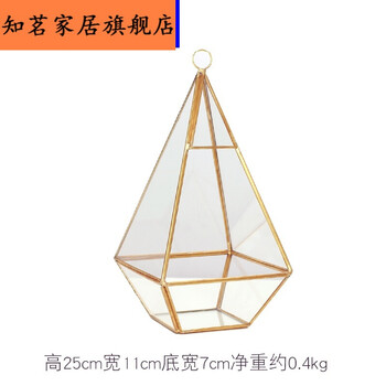 玻璃罩托盘客厅装饰摆件家居饰品玄关化妆台首饰收纳摆设 四角锥形