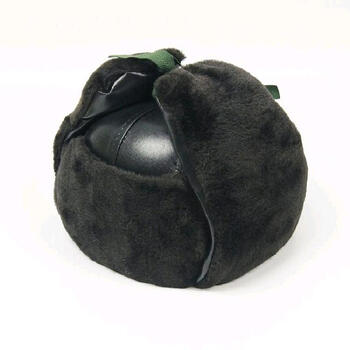 a-style黑色防寒棉安全帽 冬季加绒毛保暖 护耳防风劳保工地施工防护