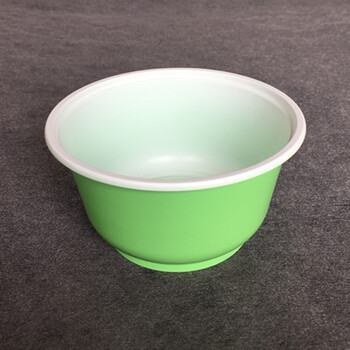 一次性汤碗糖水打包碗烧仙草400毫升港式甜品碗彩色塑料碗300套 绿色