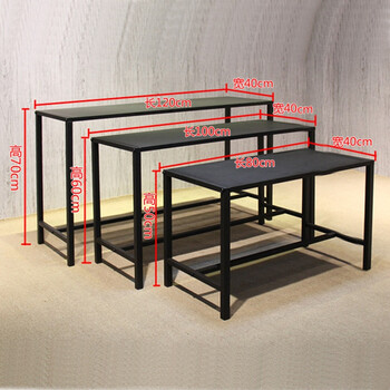服装店沙发流水台中岛架组合展示桌置物桌鞋子包包架活动桌展示台