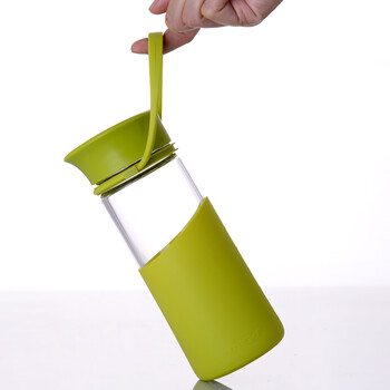 
                                                            MiGo玻璃杯水杯女男泡茶杯带茶滤杯子水壶随手杯便携茶水杯耐热学生运动防漏水瓶 新草绿400ml                