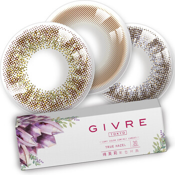 Givre绮芙莉美瞳日抛彩色隐形眼镜30片装混血自然大小直径jz 珍珠雅黑650度 图片价格品牌报价 京东