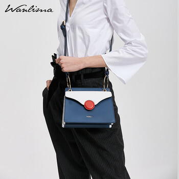 万里马(wanlima)女士包包2018新款斜挎包女包