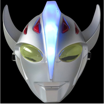 六一节儿童演出卡通动漫发光银河泰罗赛罗迪迦咸蛋超人奥特曼面具 声