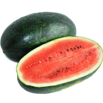 美绿之约 新鲜美人西瓜 现摘新鲜西瓜 1个装 约2-3kg_ 6折现价30元