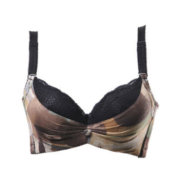 厚薄款蕾丝性感小胸胸罩女士内衣收副乳调整型聚拢文胸 黑色 36/80a