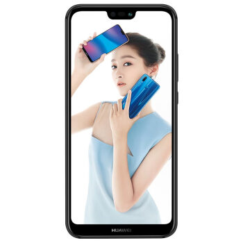 华为 HUAWEI nova 3e 全面屏2400万前置摄像 4GB +64GB 幻夜黑 全网通版移动联通电信4G手机 双卡双待