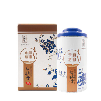 绿雪芽 福鼎白茶 白牡丹茶叶罐装散装茶75g 高山白茶