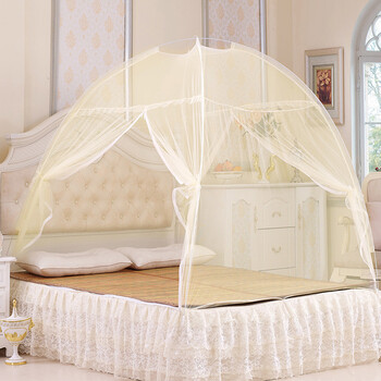 蒙古包蚊帐2.0x2.2拉链式1.8*2.2m床有底双人2米.2.