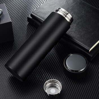 便携不锈钢真空保温杯男女学生水杯loo茶杯磨砂杯子 黑色 杯套 杯刷